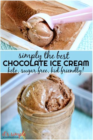 KETO Chocolate Ice Cream- ONLY 2.6 CARBS Per Serving!