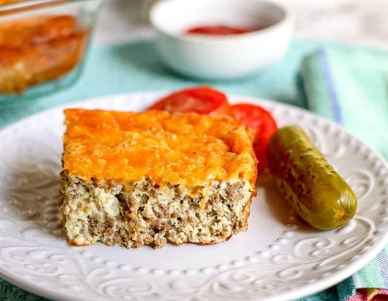 keto cheeseburger casserole