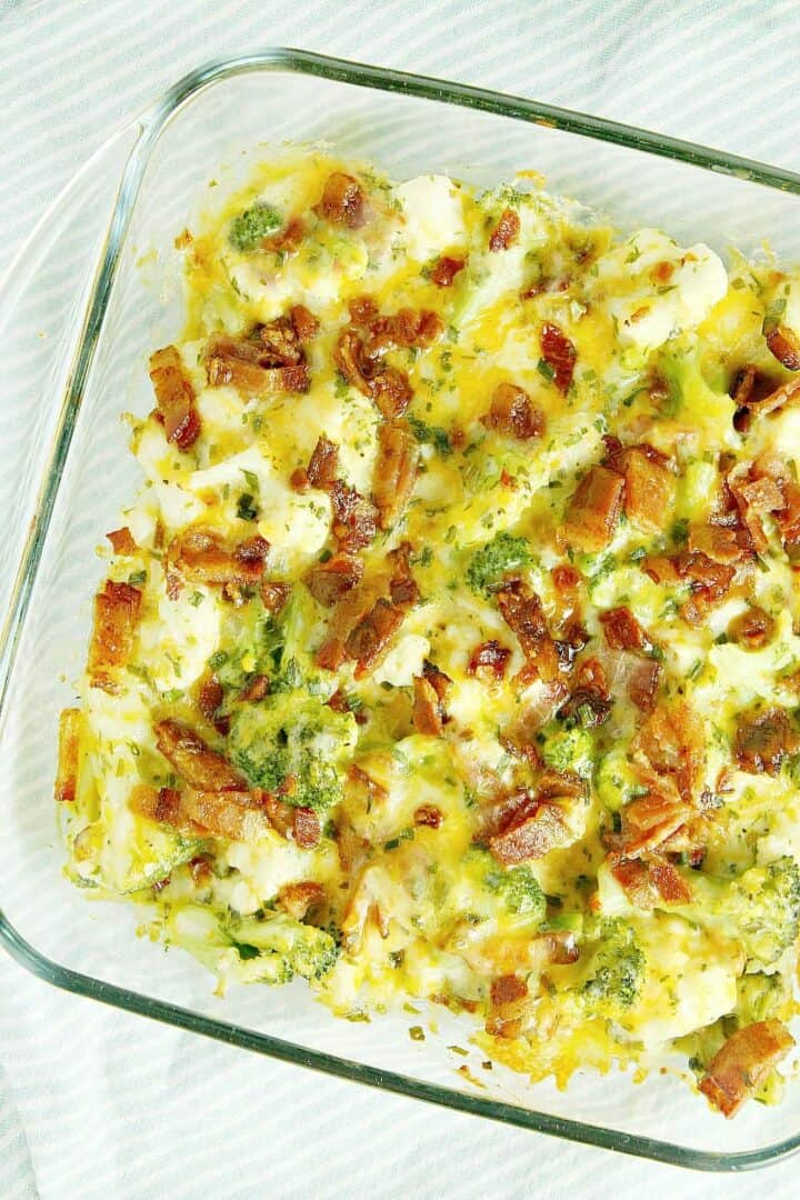 Keto Broccoli Cauliflower Casserole Recipe Practically NO CARB