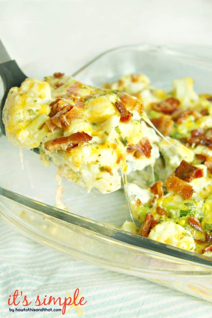 Keto Broccoli Cauliflower Casserole Recipe Practically NO CARB
