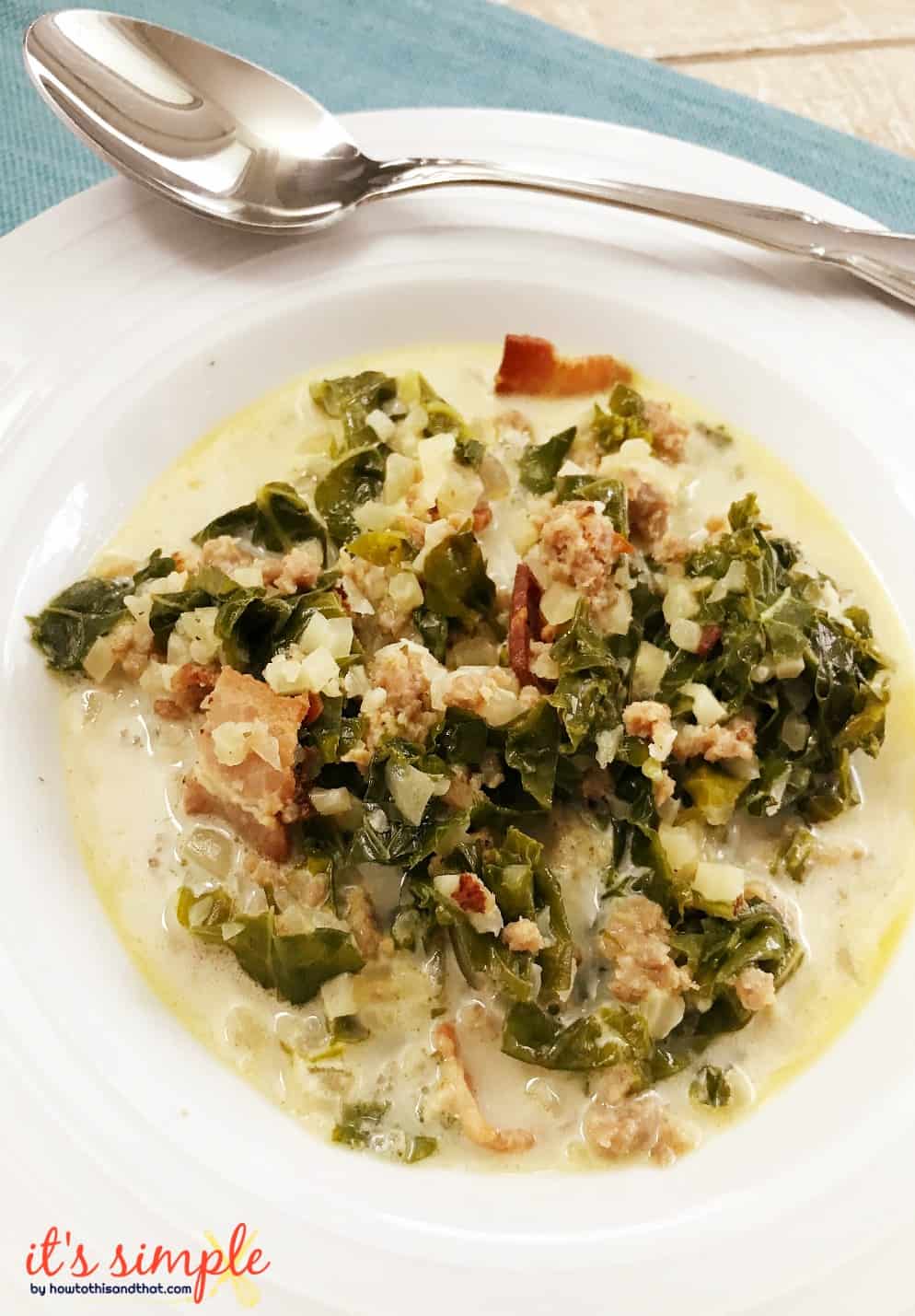 lowcarb zuppa toscana soup