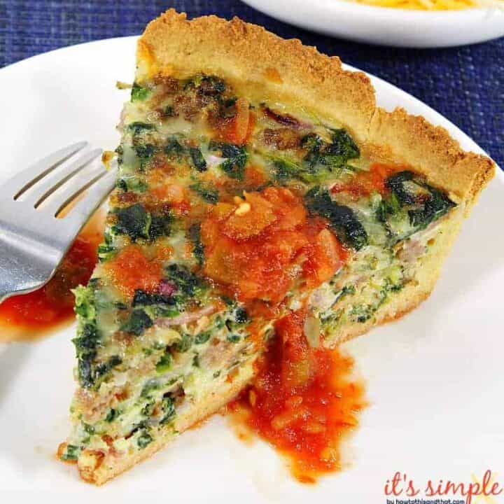 southwestern keto quiche