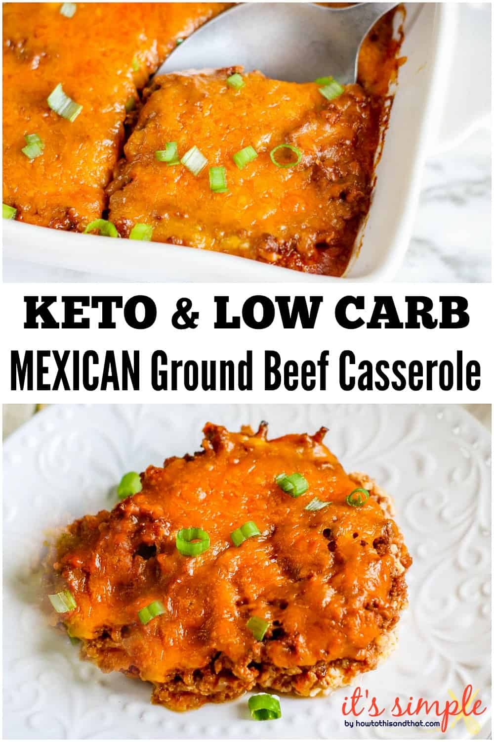 Keto Mexican Ground Beef Casserole Recipe