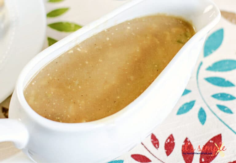 Giblet Turkey Gravy, Easy Fool Proof Naturally Keto Recipe