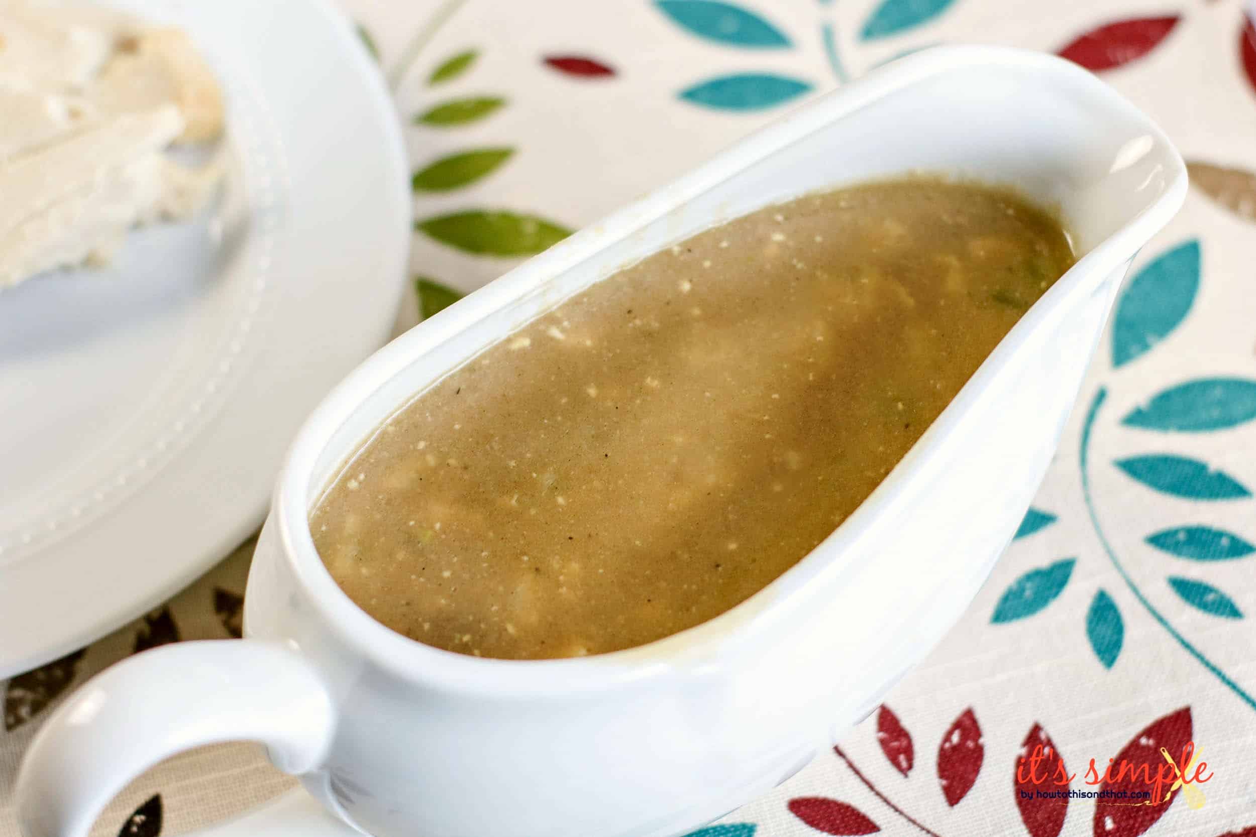 Giblet Turkey Gravy, Easy Fool Proof Naturally Keto Recipe