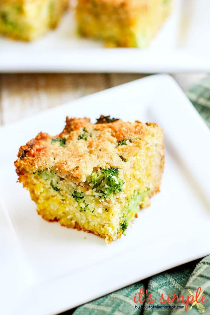 low carb broccoli cheddar cornbread