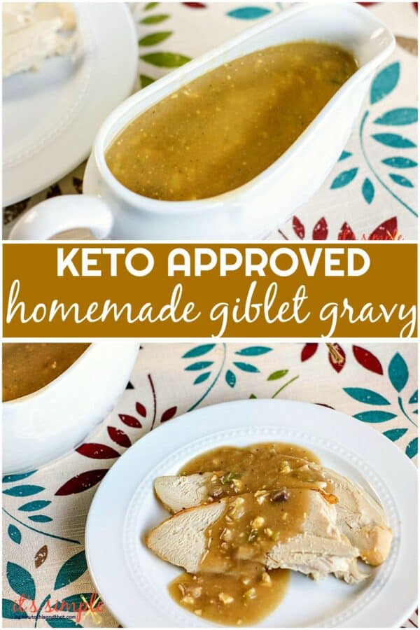 Giblet Turkey Gravy, Easy Fool Proof Naturally Keto Recipe