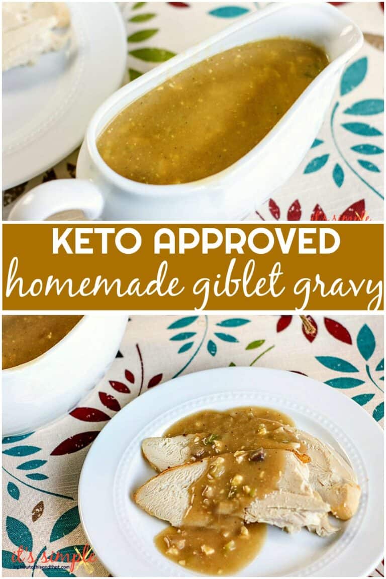 Giblet Turkey Gravy, Easy Fool Proof Naturally Keto Recipe