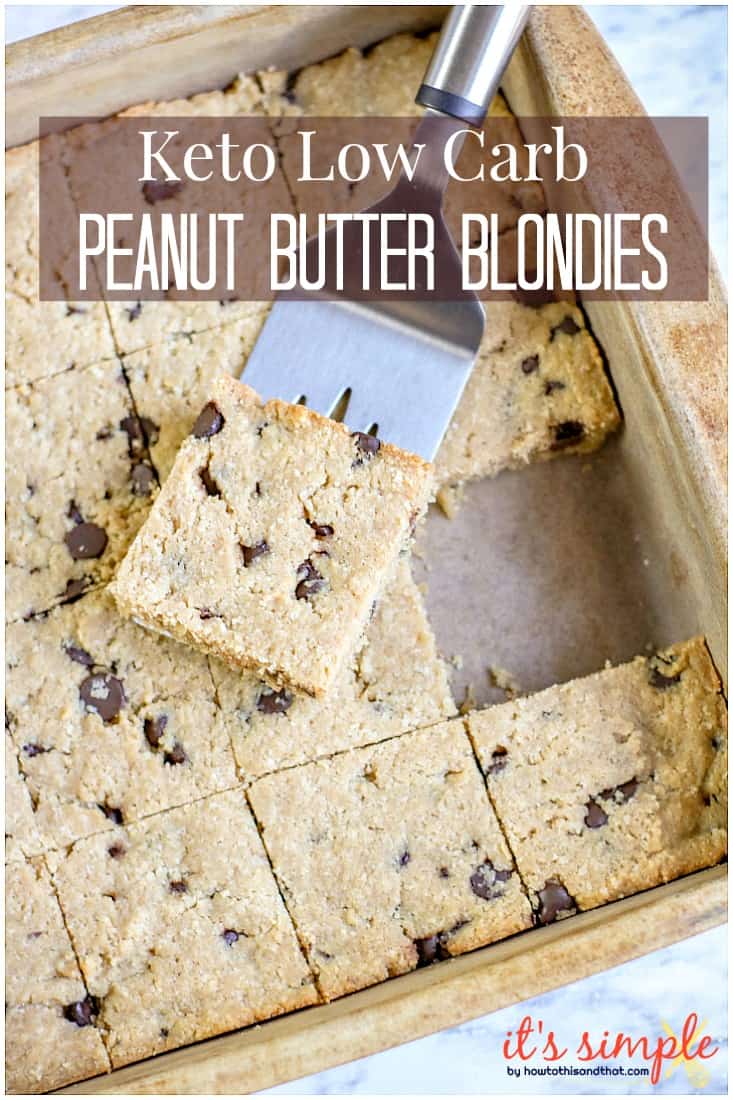 keto blondie brownies