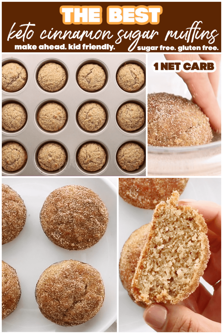 Keto Muffins, ORIGINAL Cinnamon Sugar Donut Style Recipe