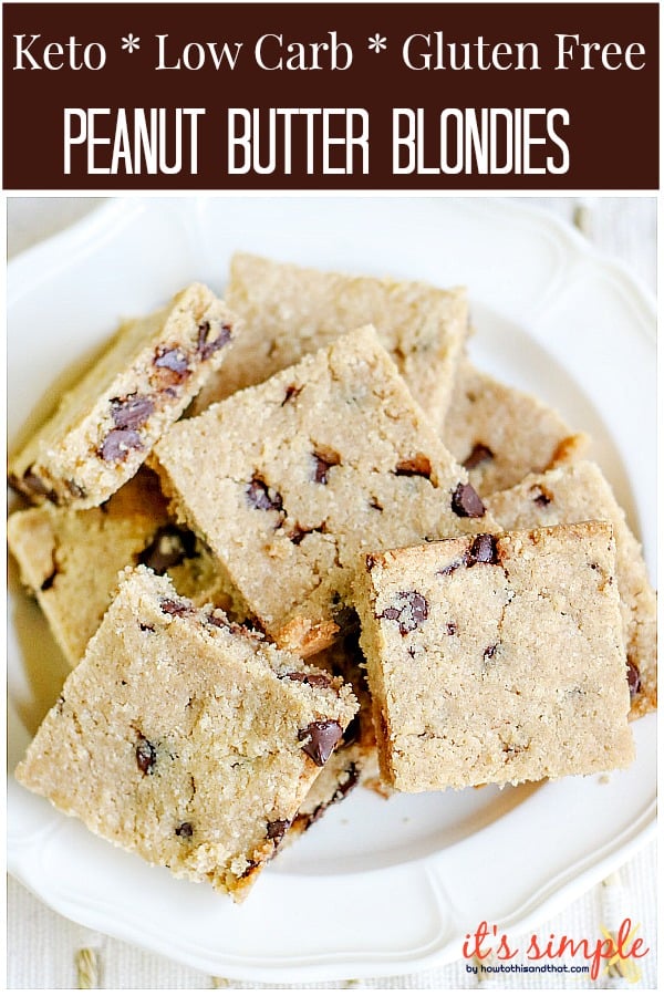 low carb blondies