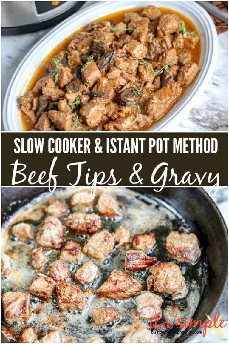 Keto Slow Cooker Beef Tips & Gravy EASY! Naturally Low Carb