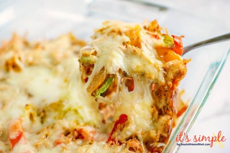 Chicken Fajita Casserole Keto Low Carb And Family Friendly