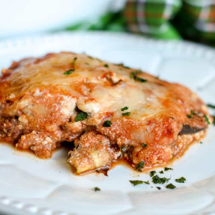 Keto Eggplant Lasagna with Homemade Meat Sauce Recipe