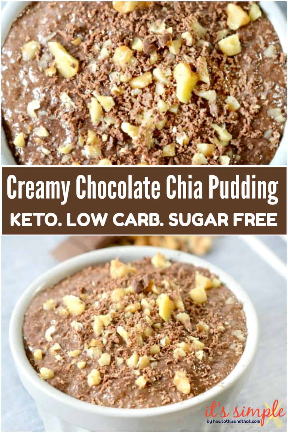 Keto Chia Seed Pudding Double Chocolate ONLY 3 NET CARBS