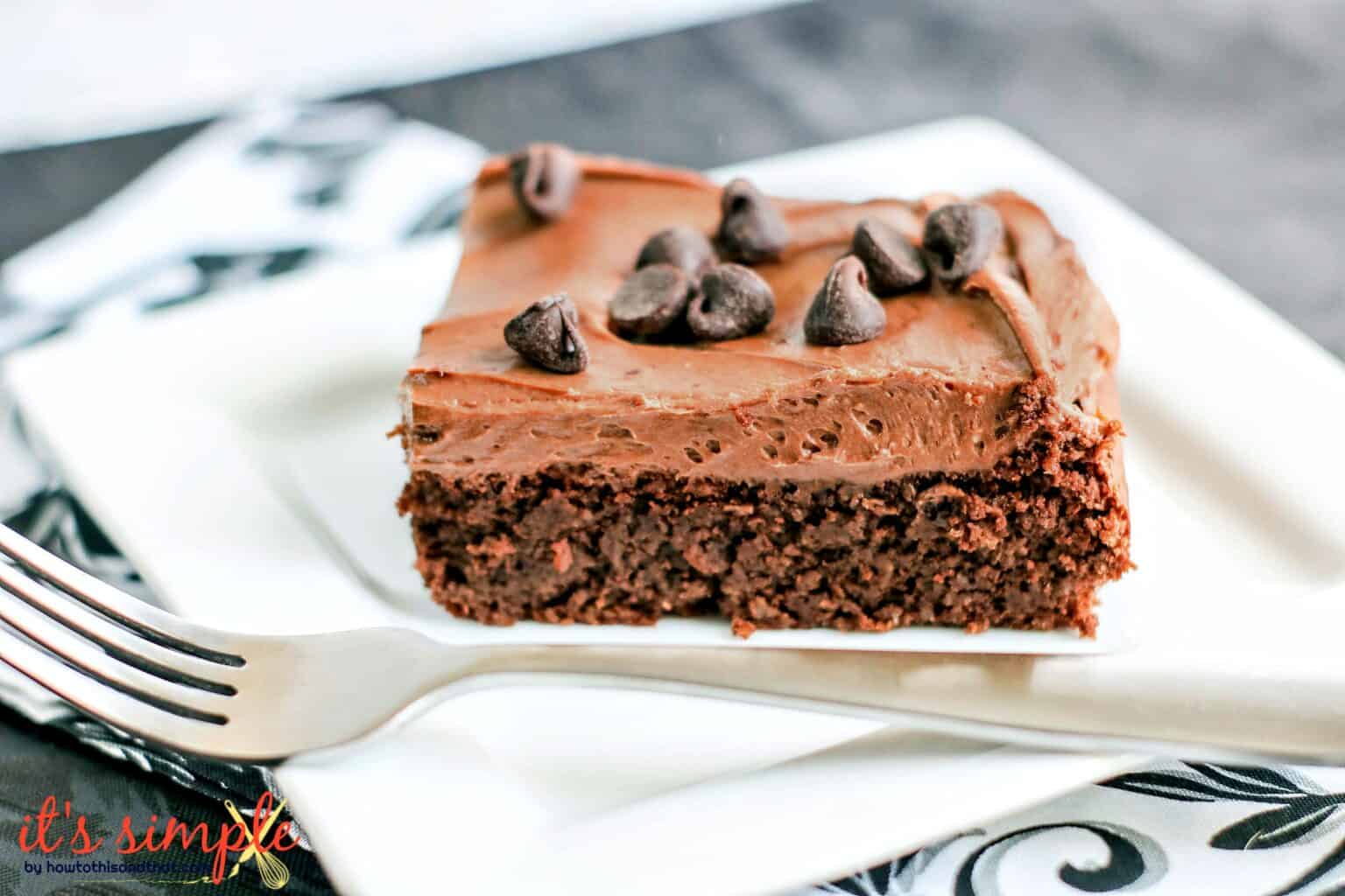Keto Chocolate Cake- The BEST Frosting