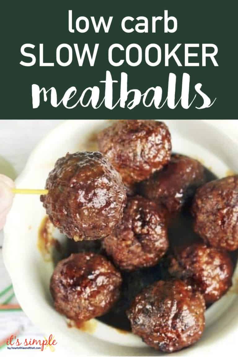 Low Carb Slow Cooker Meatballs Sweet & Sour Cocktail Version!