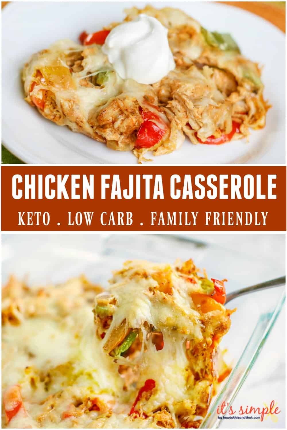 Chicken Fajita Casserole Recipe & Video