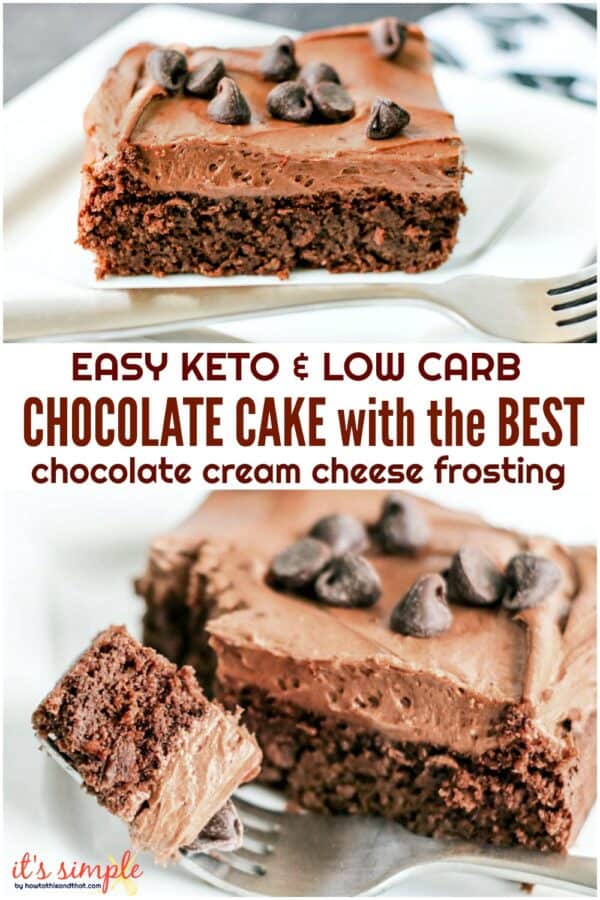 Keto Chocolate Cake- Low Carb Chocolate Cake & The BEST FROSTING