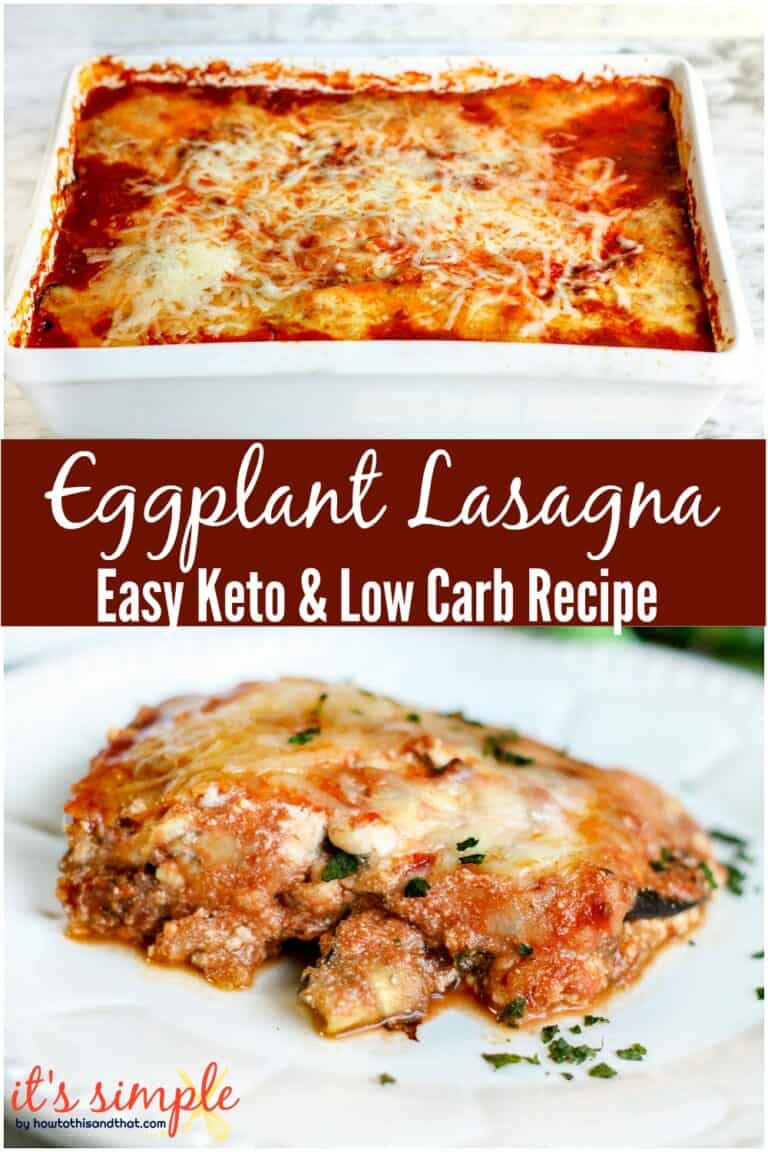 Keto Eggplant Lasagna with Homemade Meat Sauce Recipe