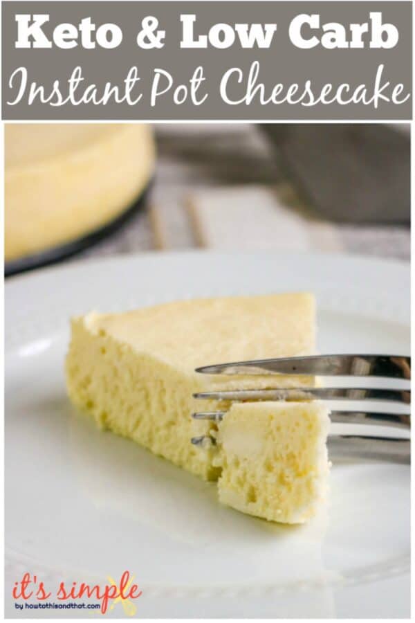 Low carb instant online pot cheesecake