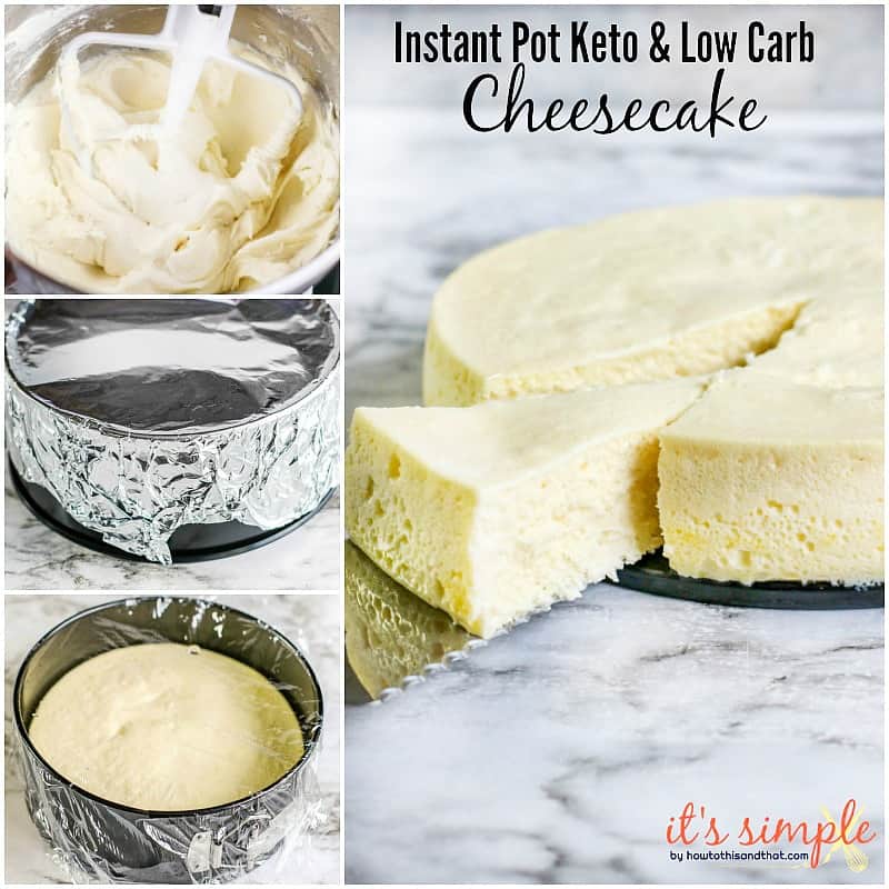 Easy Keto Instant Pot Cheesecake- CREAMY & ONLY 2 NET CARBS