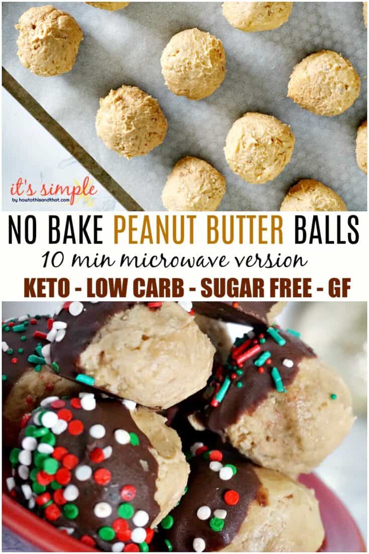 Keto Peanut Butter Balls- Like a Keto BUCKEYE ONLY 2 NET Carbs