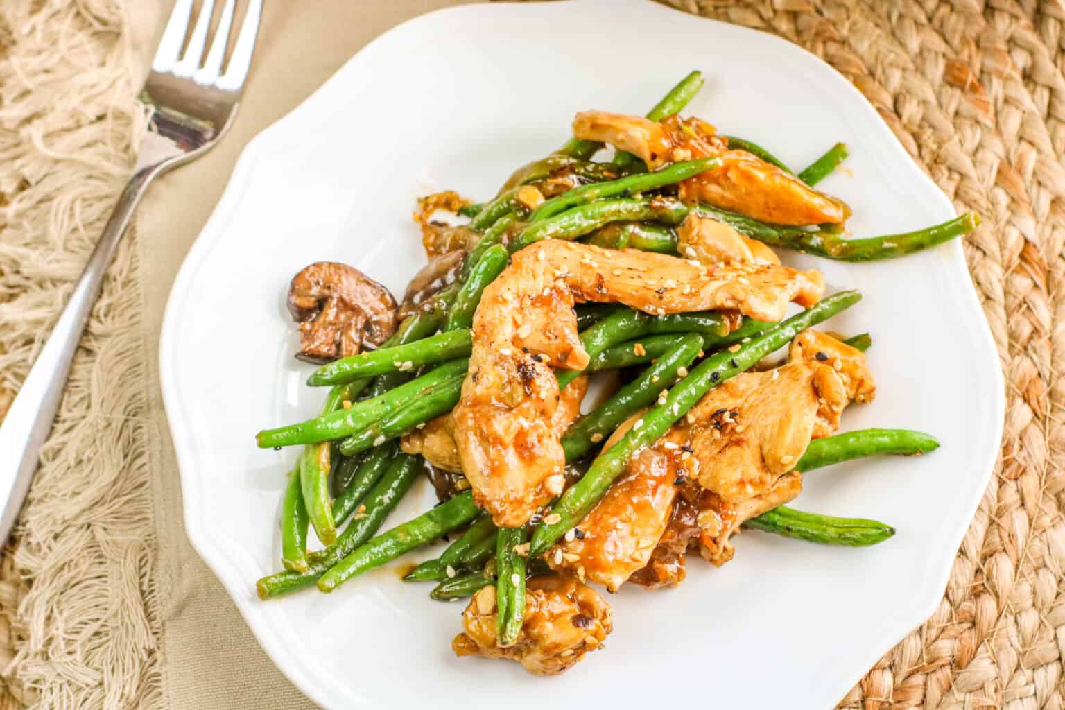 Keto Stir Fry Recipe, Chicken, Green Beans, BEST Stir Fry Sauce