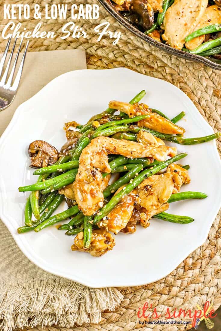 Keto Stir Fry Recipe, Chicken, Green Beans, BEST Stir Fry Sauce