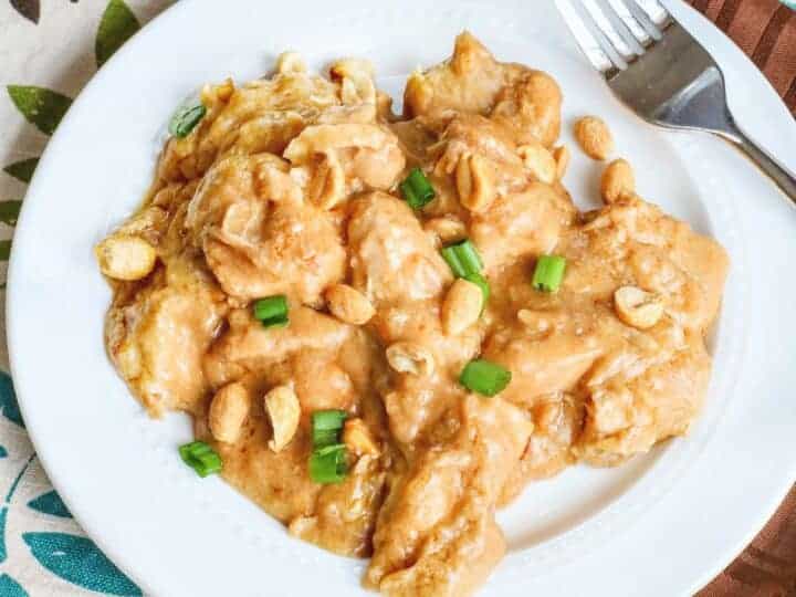 Instant Pot Peanut Chicken A Low Carb Peanut Chicken Recipe