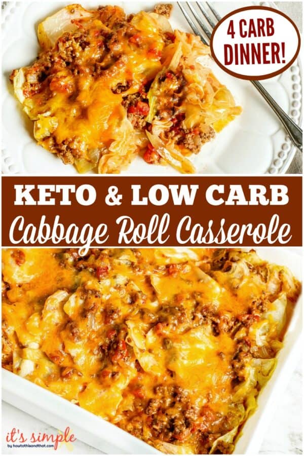 Unstuffed Cabbage Roll Casserole, a LAZY All in One Meal