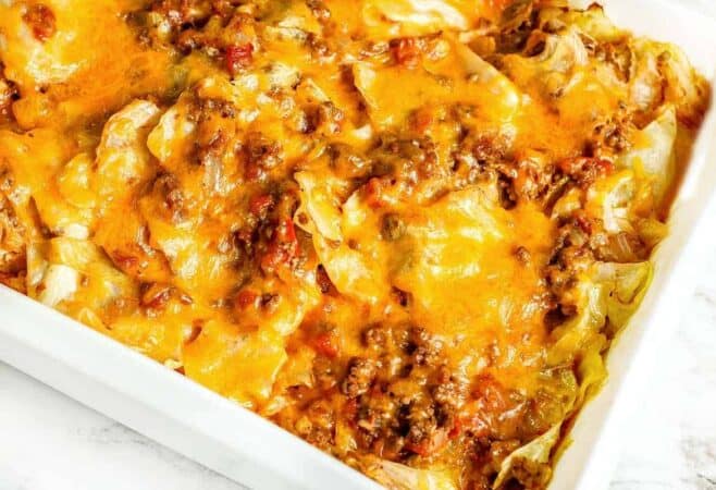 Unstuffed Cabbage Roll Casserole, a LAZY All in One Meal