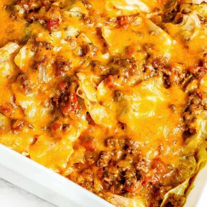 Keto Unstuffed Cabbage Roll Casserole