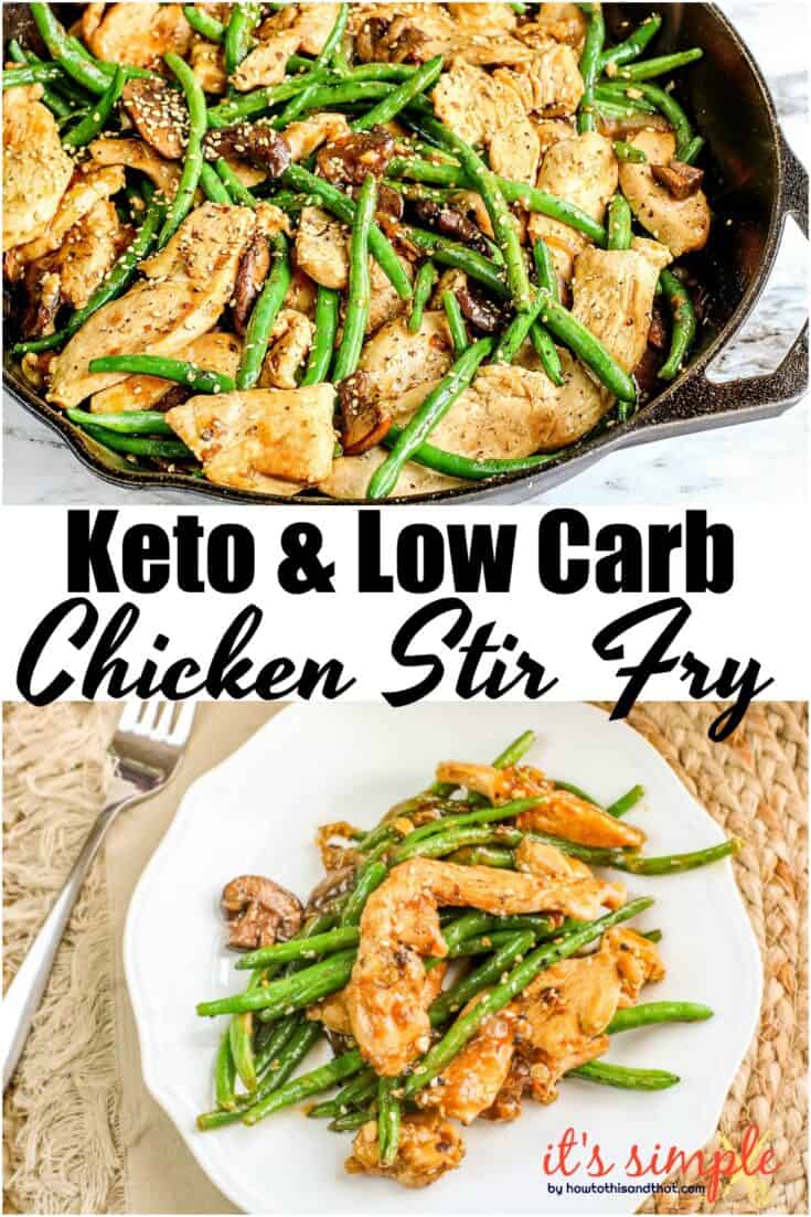 Keto Stir Fry Recipe, Chicken, Green Beans, BEST Stir Fry Sauce