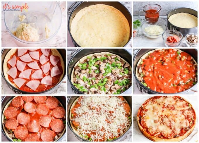 Deep Dish Pizza recipe with step-by-step photos