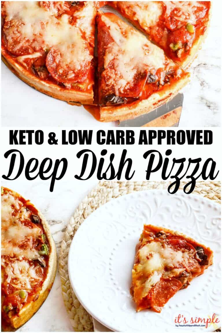 Keto Deep Dish Pizza Loaded with Meat & Cheese, EASY Favorite