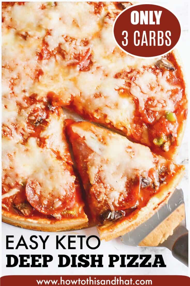 Keto Deep Dish Pizza Loaded with Meat & Cheese, EASY Favorite