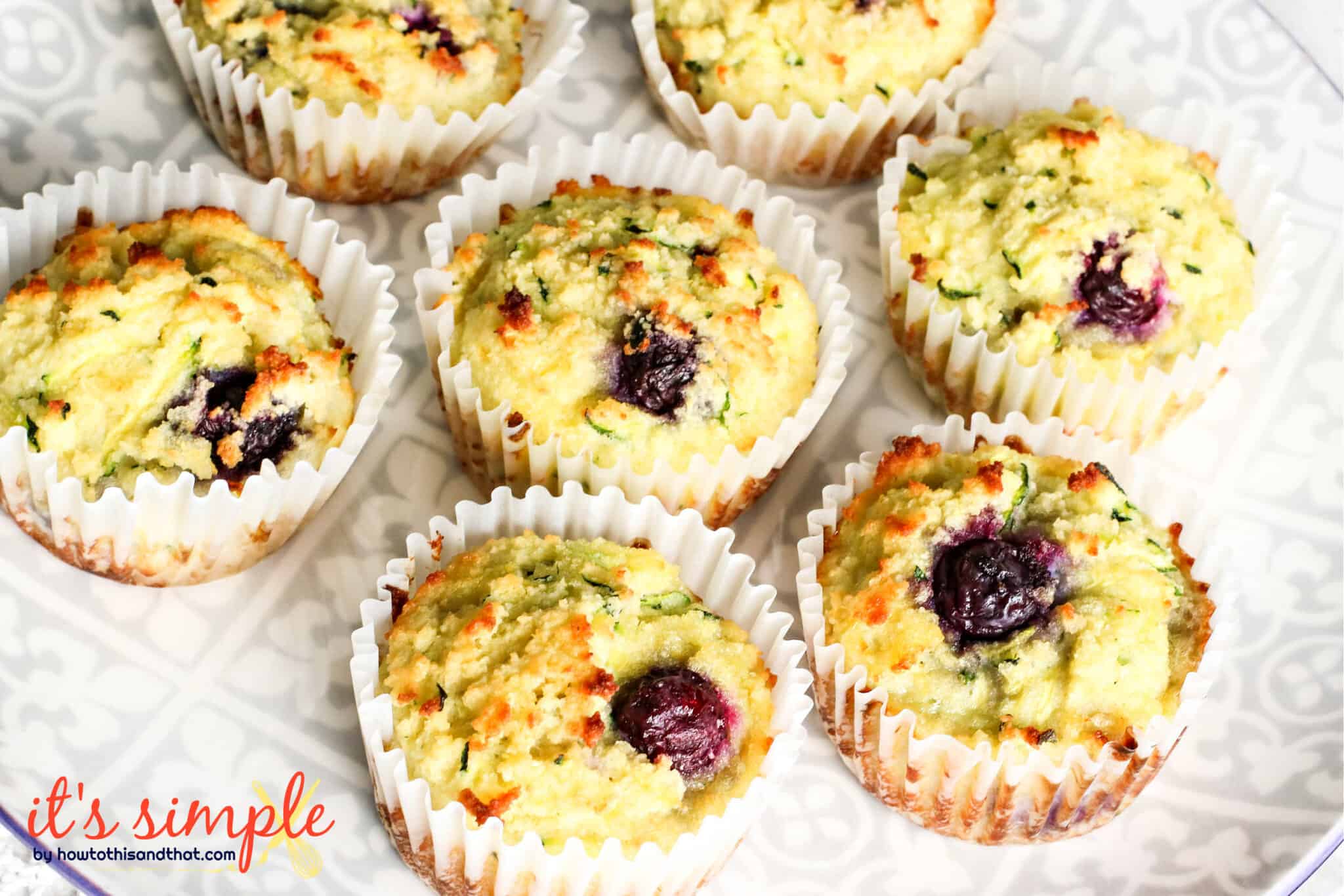 Keto Blueberry Zucchini Muffins How to This and That