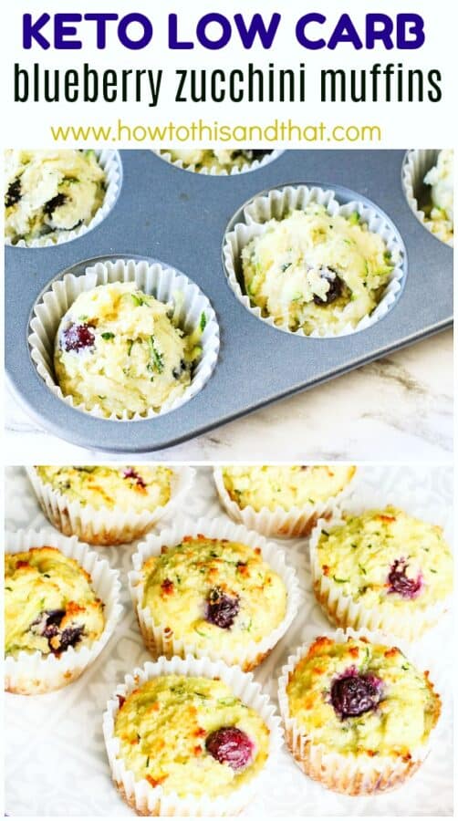 Keto Blueberry Zucchini Muffins | How to This and That