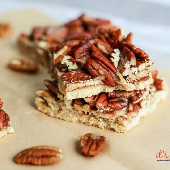 keto pecan pie bars