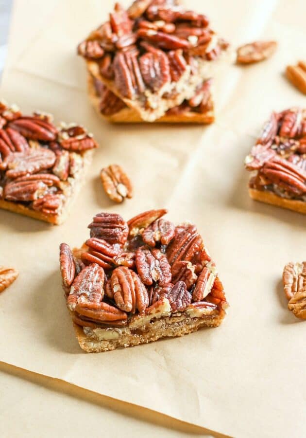 keto pecan pie bars