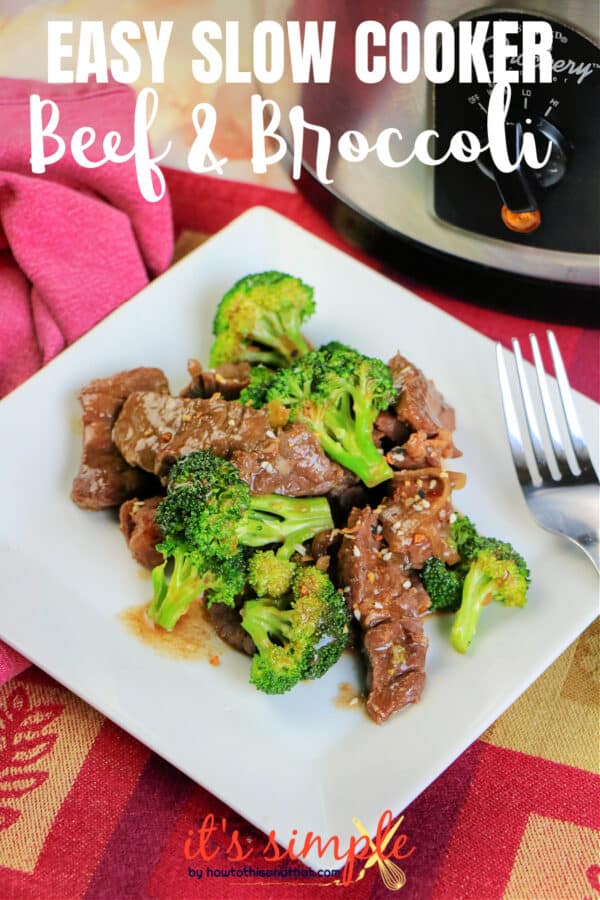 Low Carb Beef and Broccoli in the Slow Cooker Easy Tender