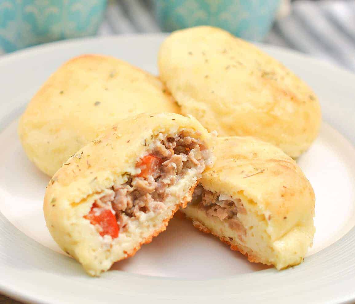 keto steak and cheese pockets