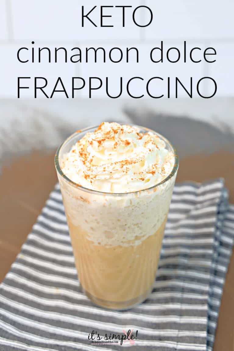 The BEST Keto Cinnamon Dolce Frappuccino Keto Coffee