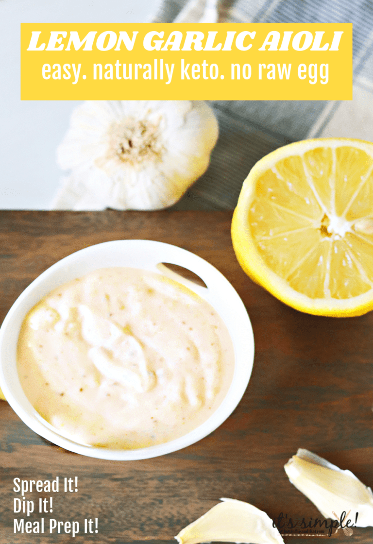 Easy Lemon Garlic Aioli Keto Approved, MultiPurpose