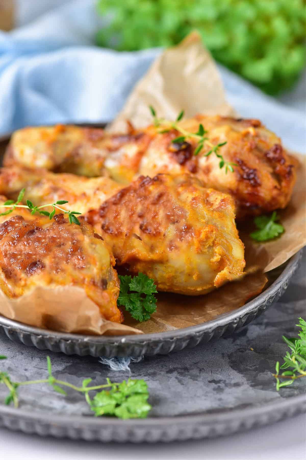 The BEST Mayo Chicken Legs from the Air Fryer, Optional Oven