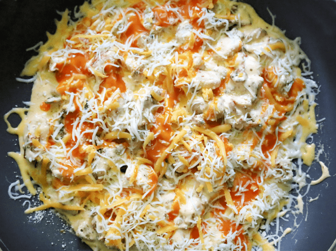 buffalo chicken breast with cheese. 