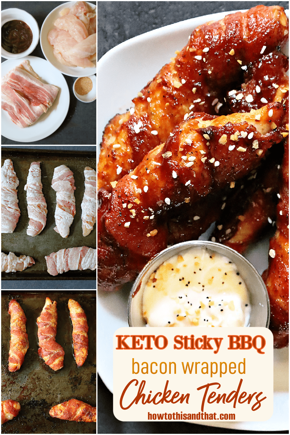 The Ultimate Sticky BBQ Bacon Wrapped Chicken Tenders