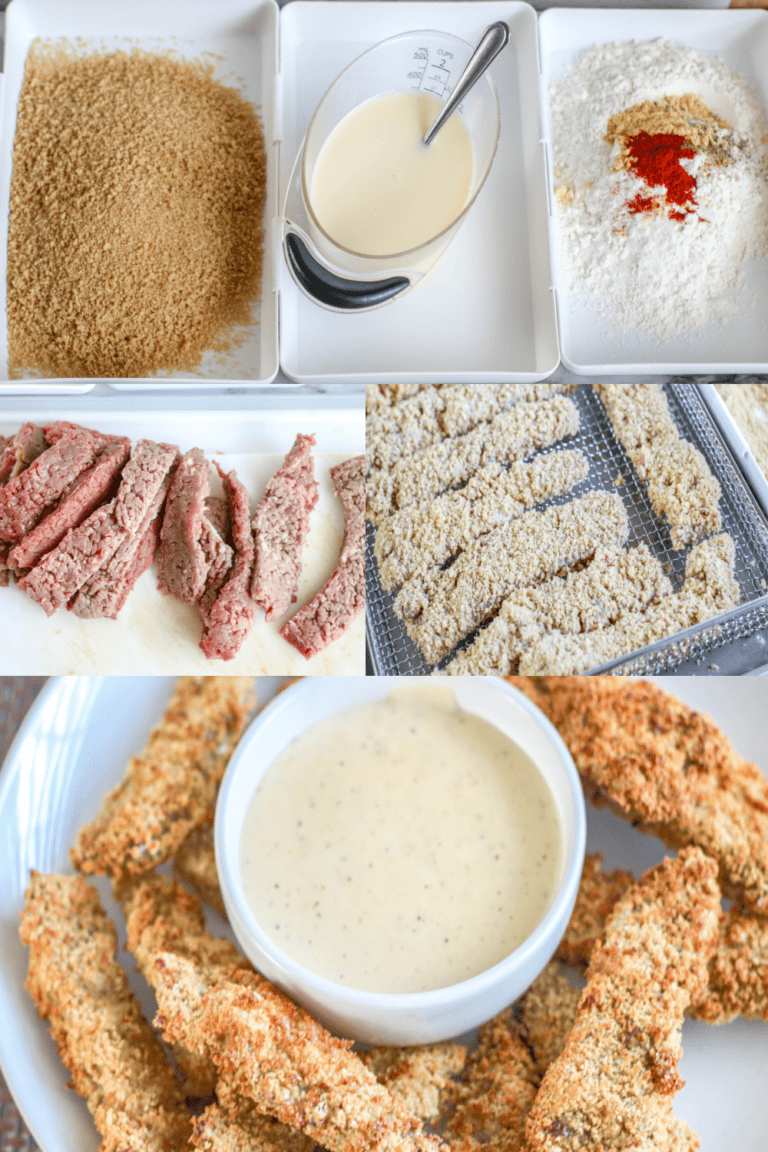 Air Fryer Chicken Fried Steak Fingers