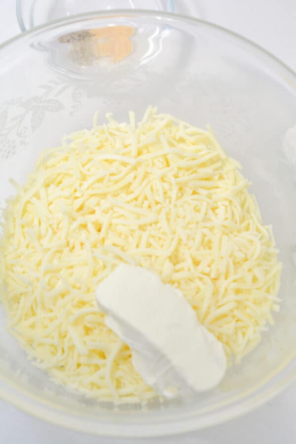 mozzerella and cream cheese
